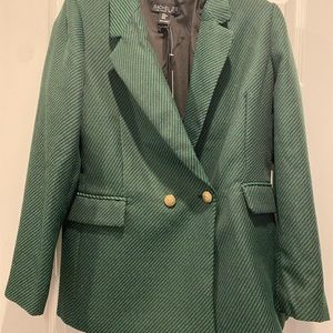 NWT!  Rachel Zoe green and black striped blazer! 😊